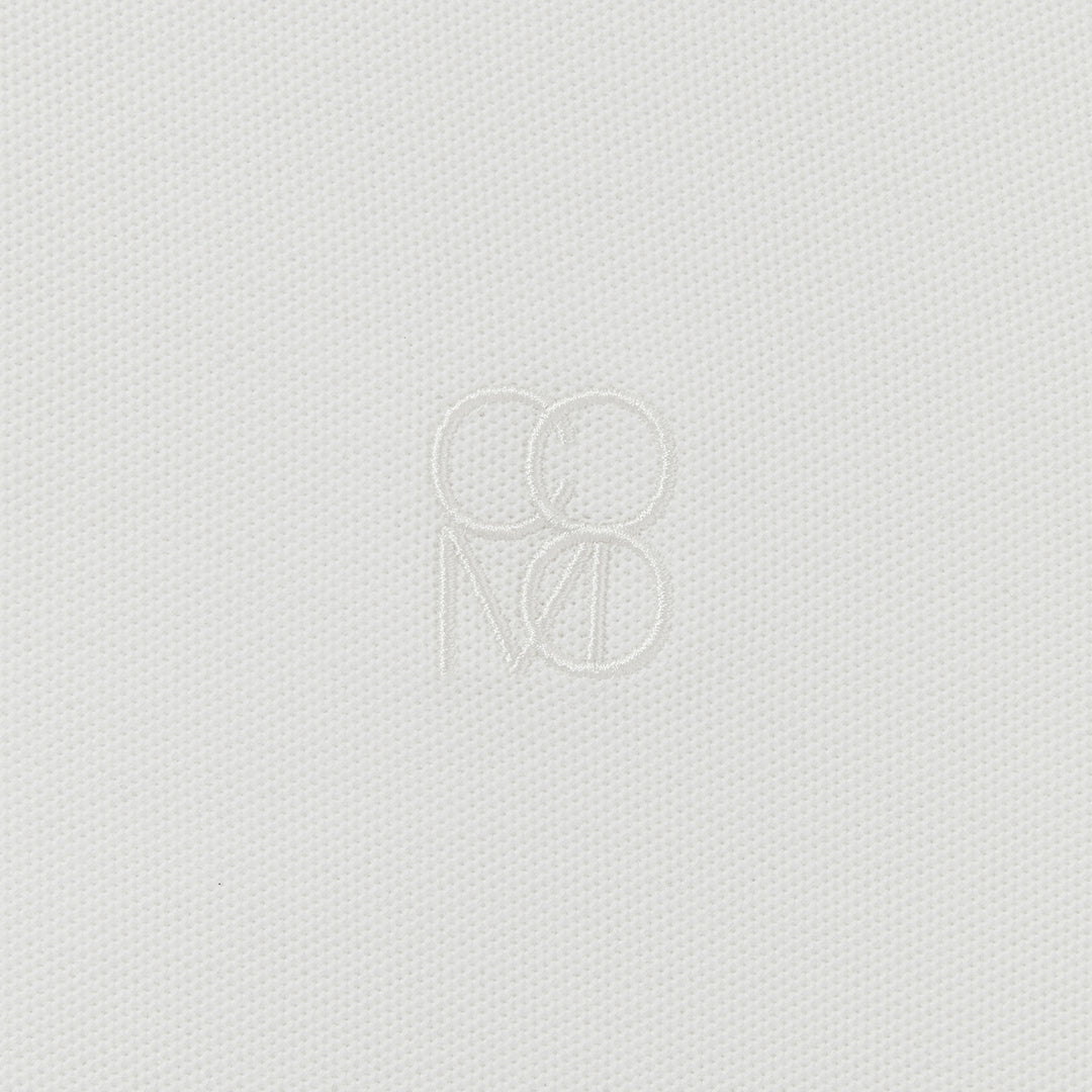 COMO Classic Cotton Piqué Polo in White
