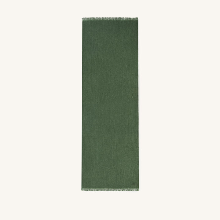 COMO Cashmere Scarf in Forest Green