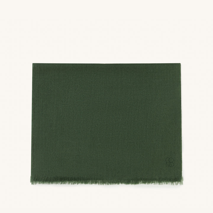 COMO Cashmere Scarf in Forest Green