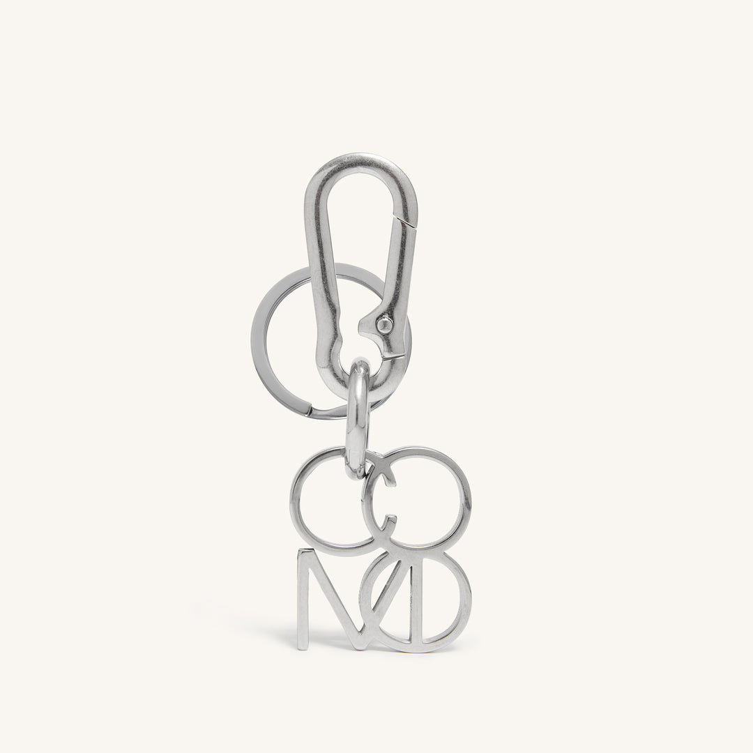 COMO Signature Keychain in Silver