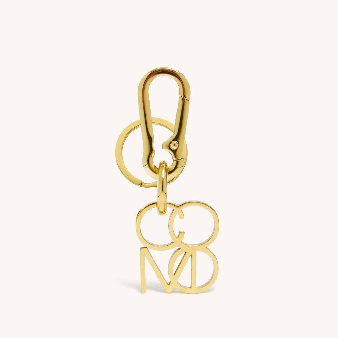 COMO Signature Keychain in Gold