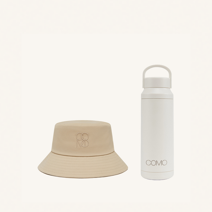 COMO Bucket Hat & Water Flask Gift Set