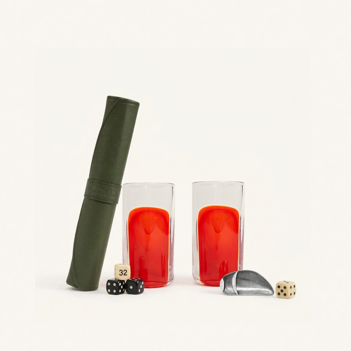 Travel Backgammon & Barware Gift Set