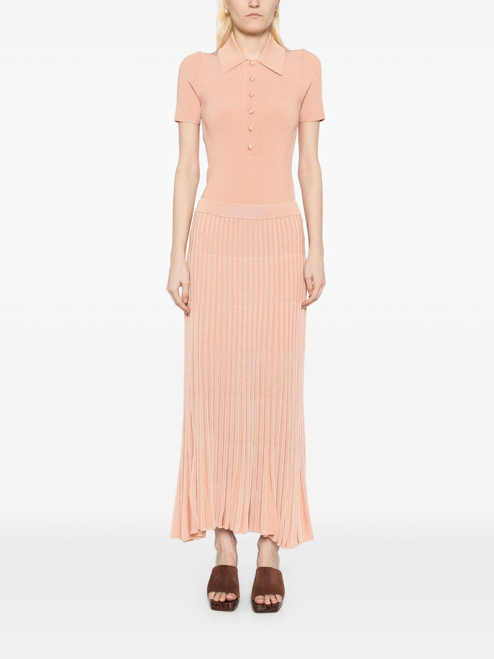 Pleated Midi Skirt