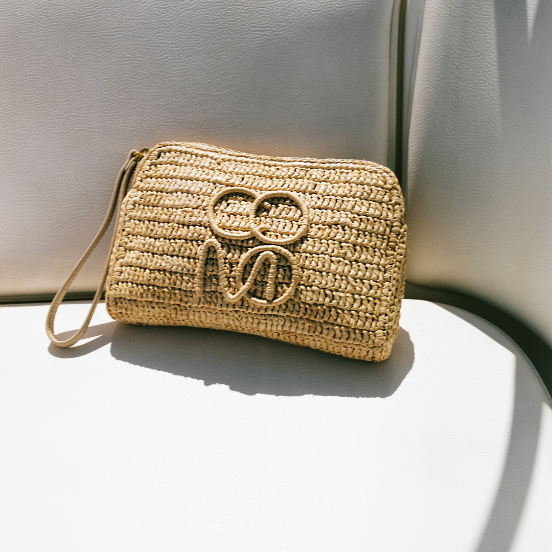 COMO Raffia Pouch