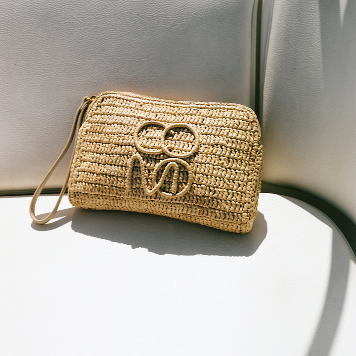 COMO Raffia Pouch