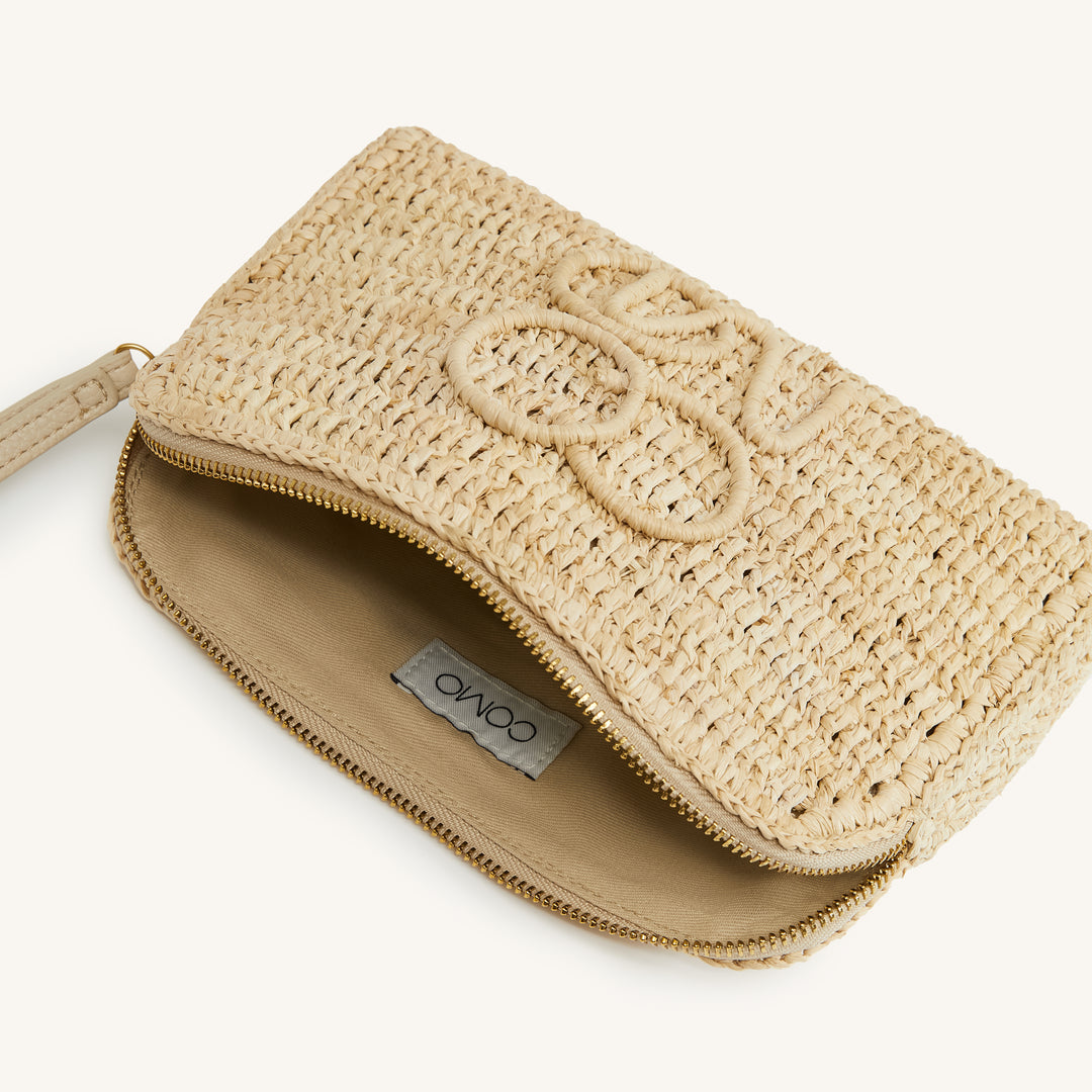 COMO Raffia Pouch