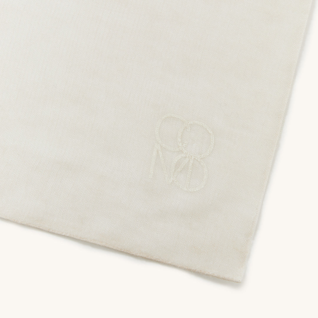 COMO Cashmere-Silk Scarf in Taupe Grey