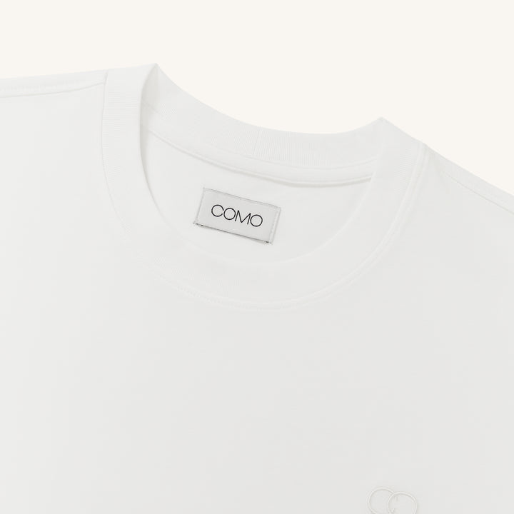 COMO Cotton T-Shirt in White
