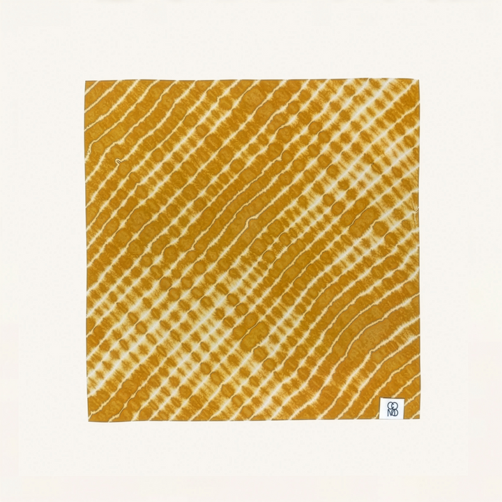 COMO Festive Silk Scarf Wrap in Turmeric