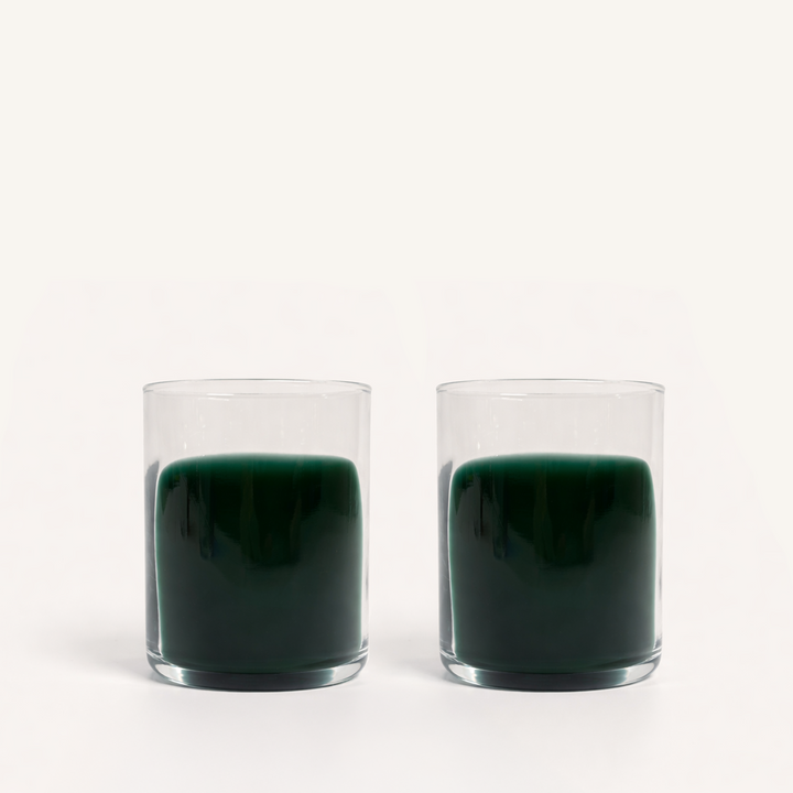 Rocks Glass Set in Smoke Green